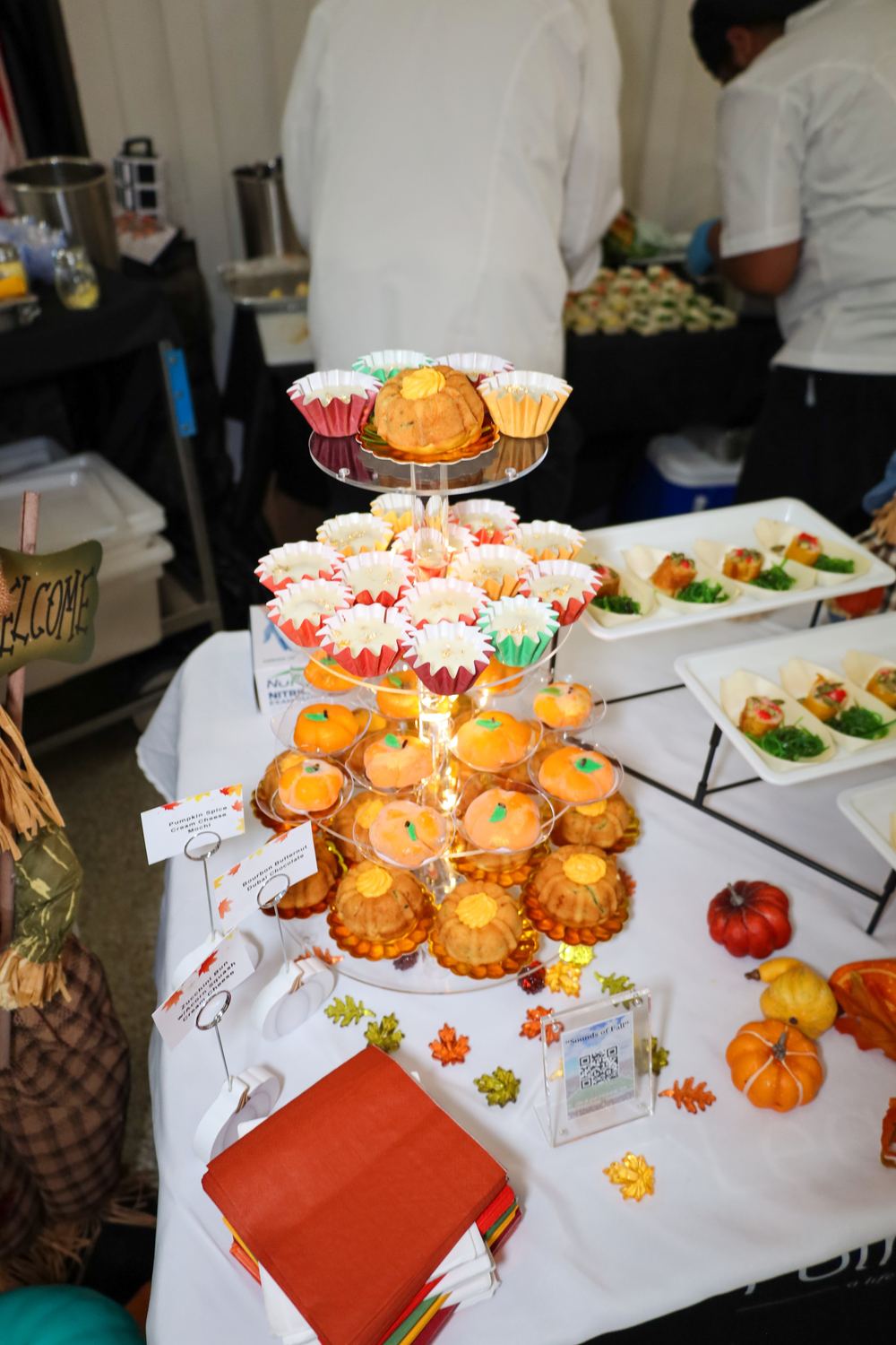 Dessert display at Senior Chef Showdown