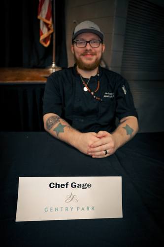 Chef Michael of Sonata Lake Mary at the competitors' table